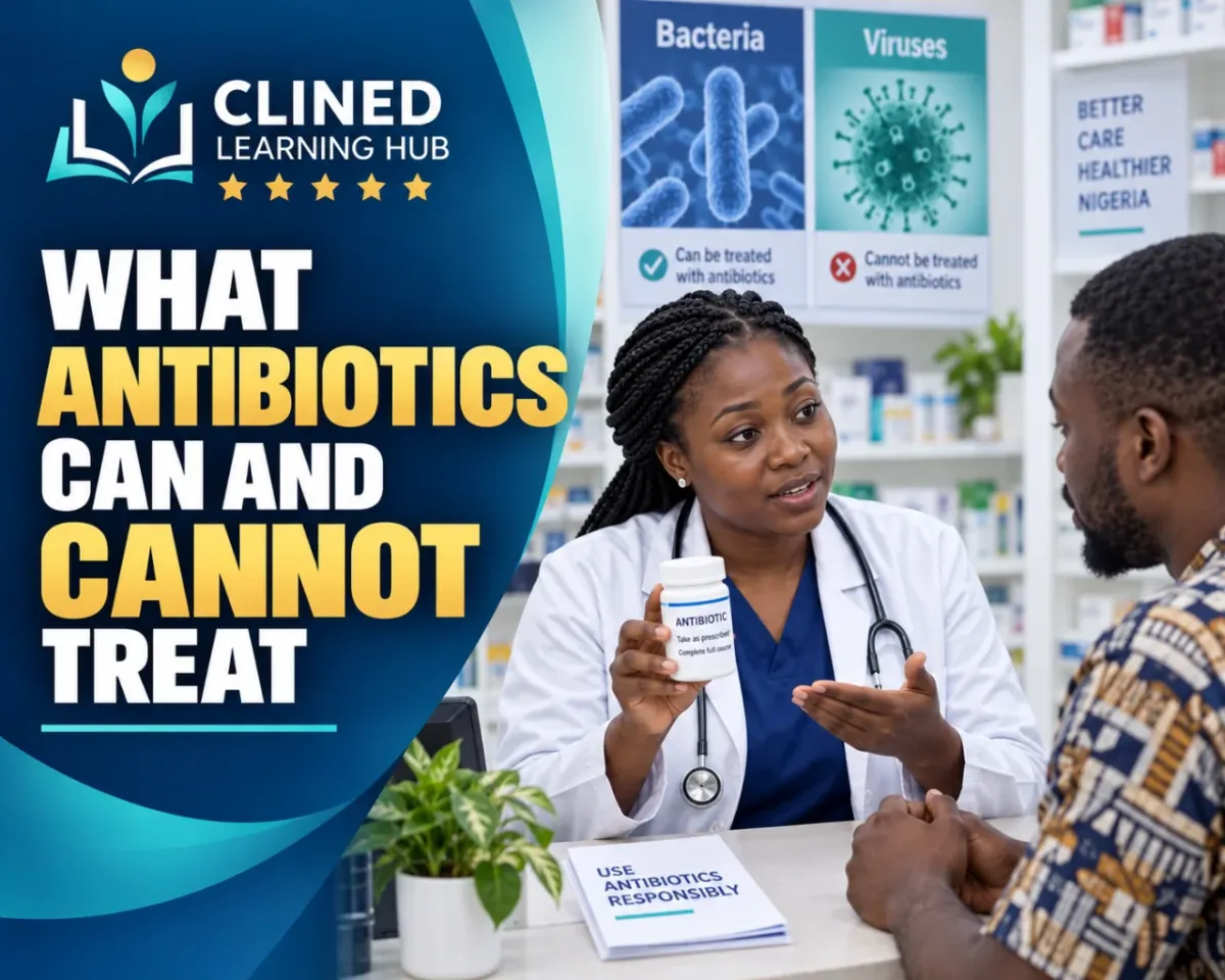 What antibiotics can and cannot treat