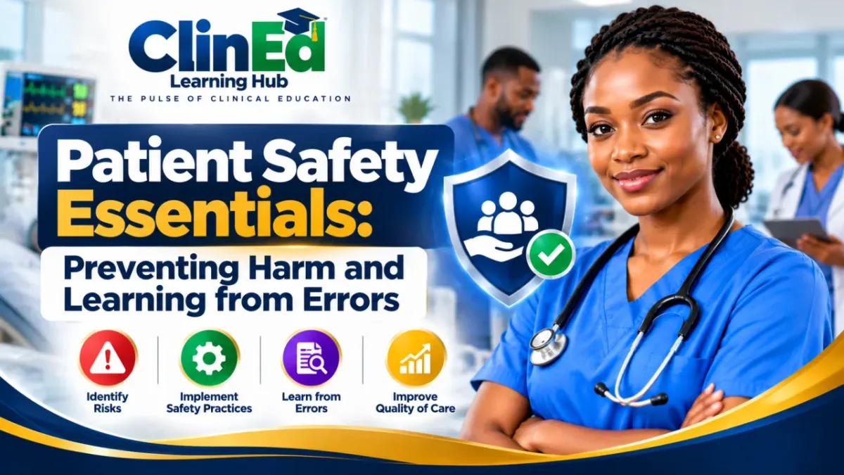 Patient Safety Essentials: Preventing Harm and Learning from Errors
