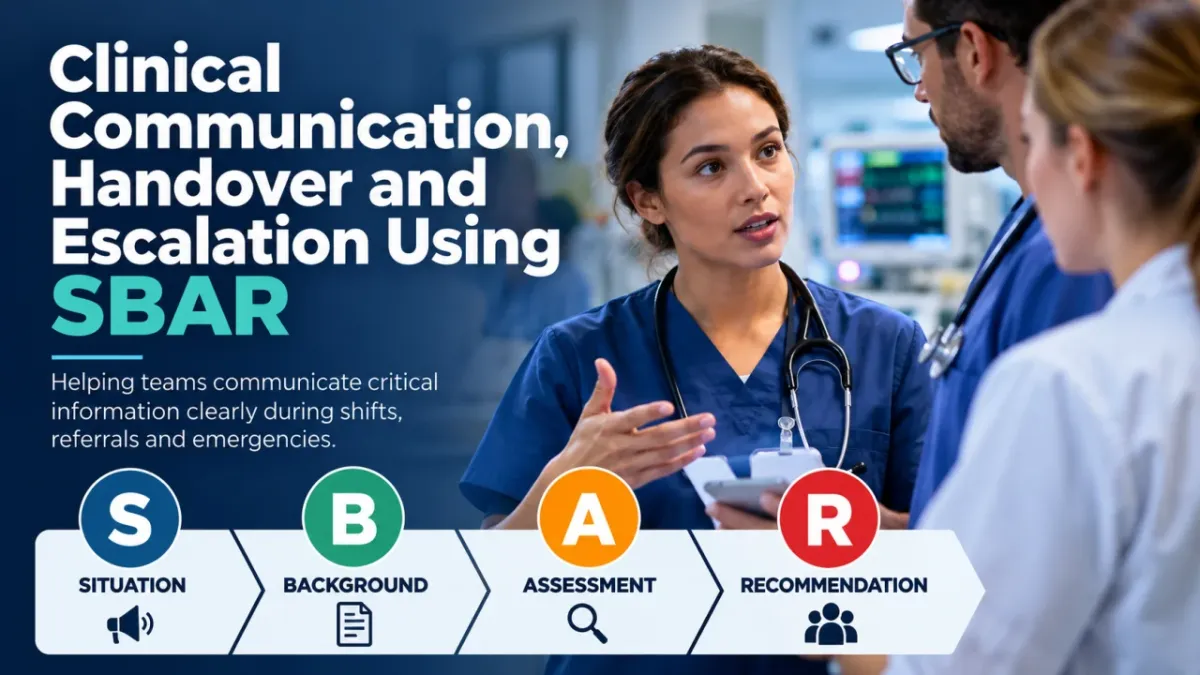 CLINICAL COMMUNICATION, HANDOVER AND ESCALATION USING SBAR